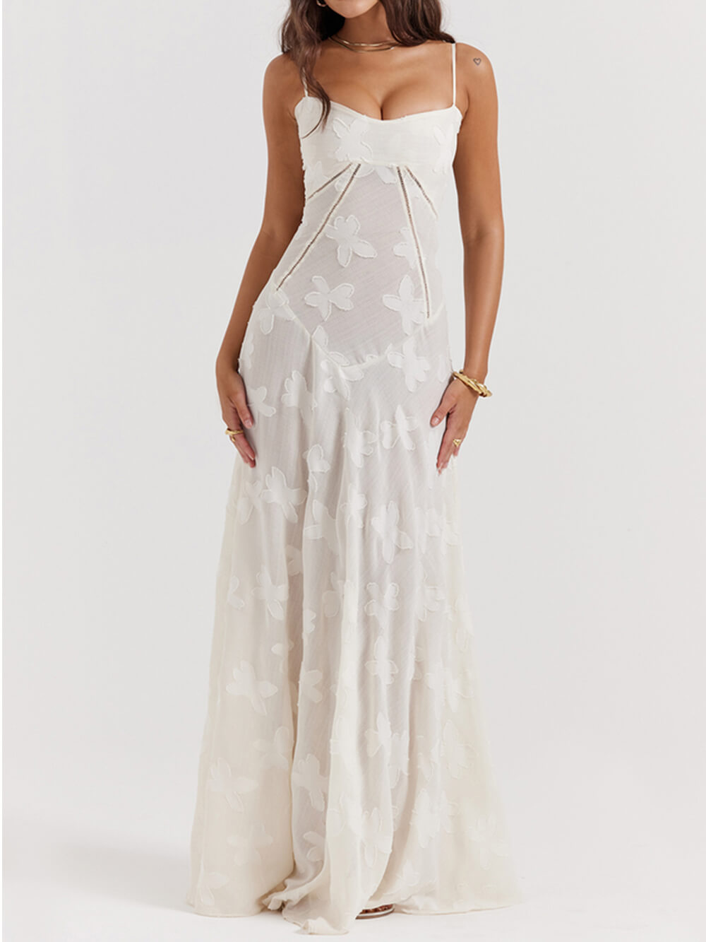 Elise | Vlinder Tule Maxi Jurk