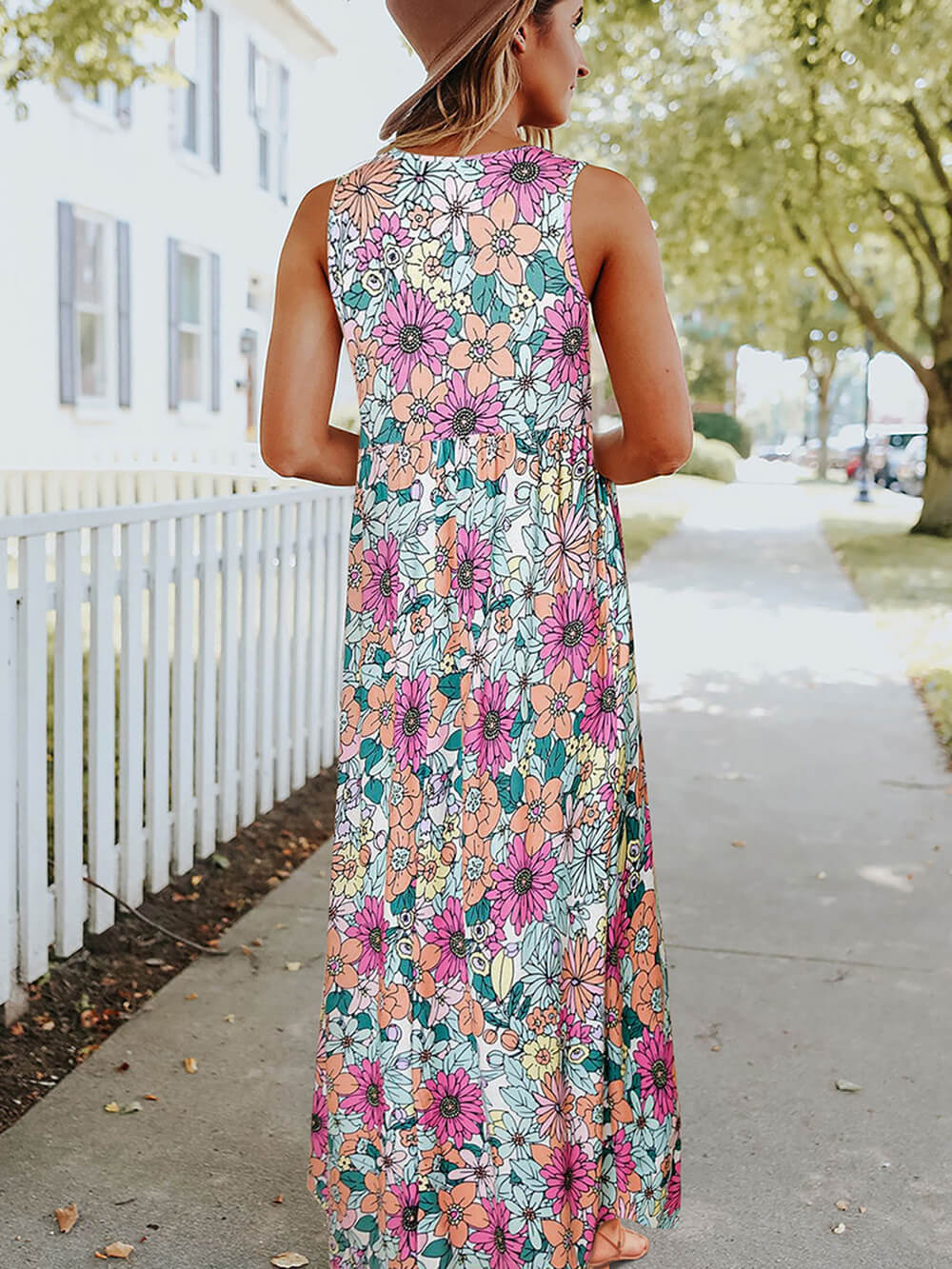 Yara | Bloemenprint Maxi Jurk