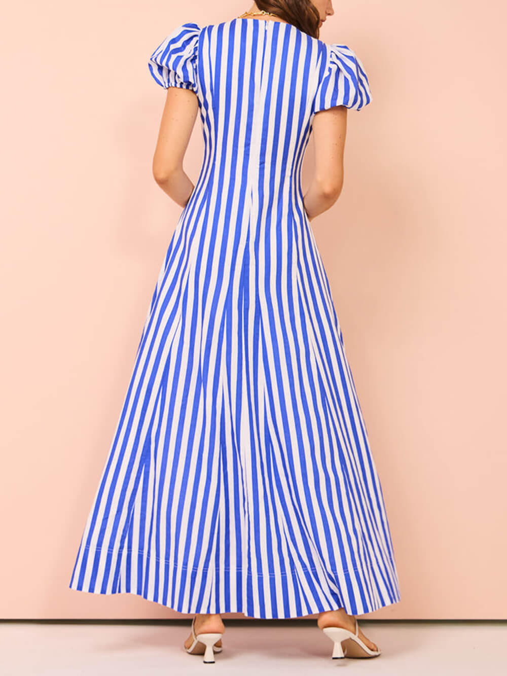 Renske | Maxi Jurk met Streeppatroon