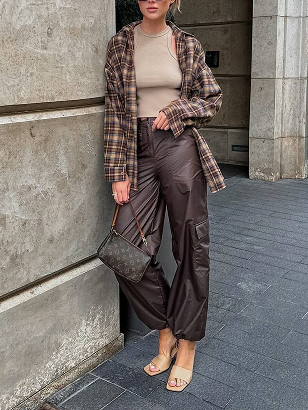 Adelmund | Blouse met Ruitprint en Oversized Street Fit