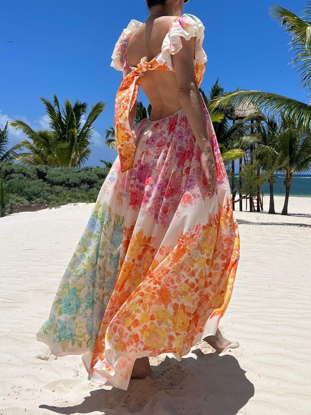 Fenna | Maxi Jurk met Bloemenprint