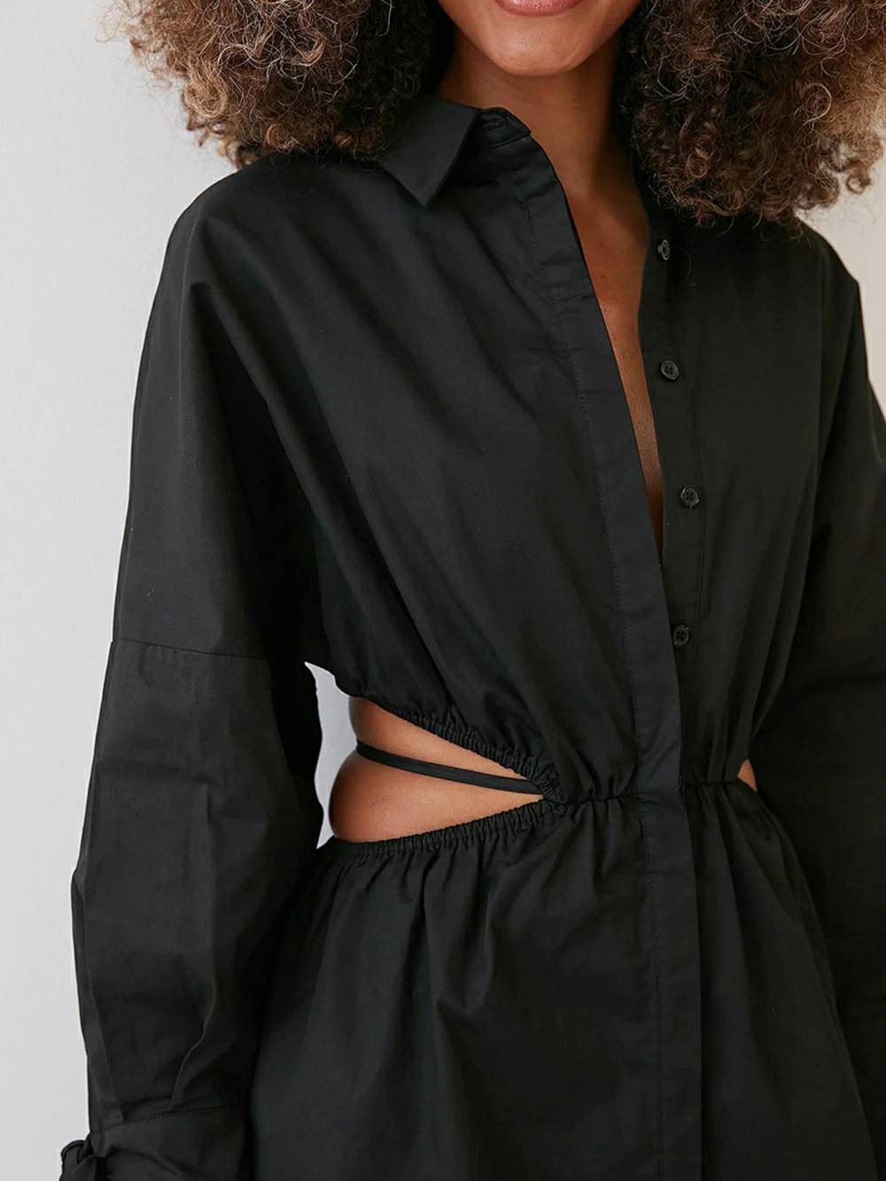 Amy | Blousejurk met Taille-Accenten en Minimalistische Look