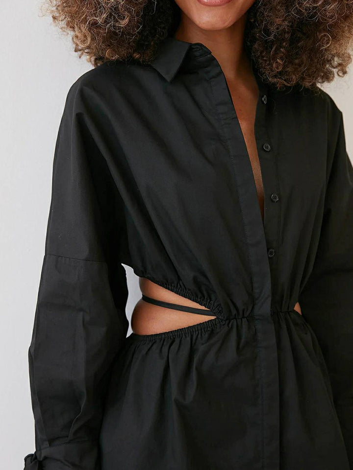 Amy | Blousejurk met Taille-Accenten en Minimalistische Look