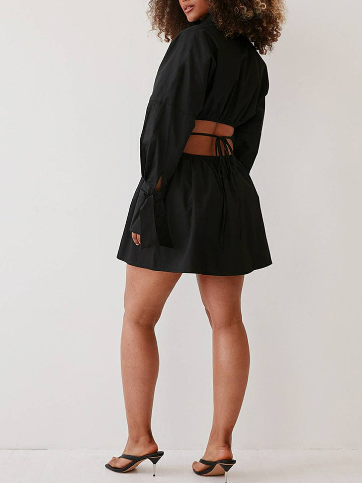 Amy | Blousejurk met Taille-Accenten en Minimalistische Look
