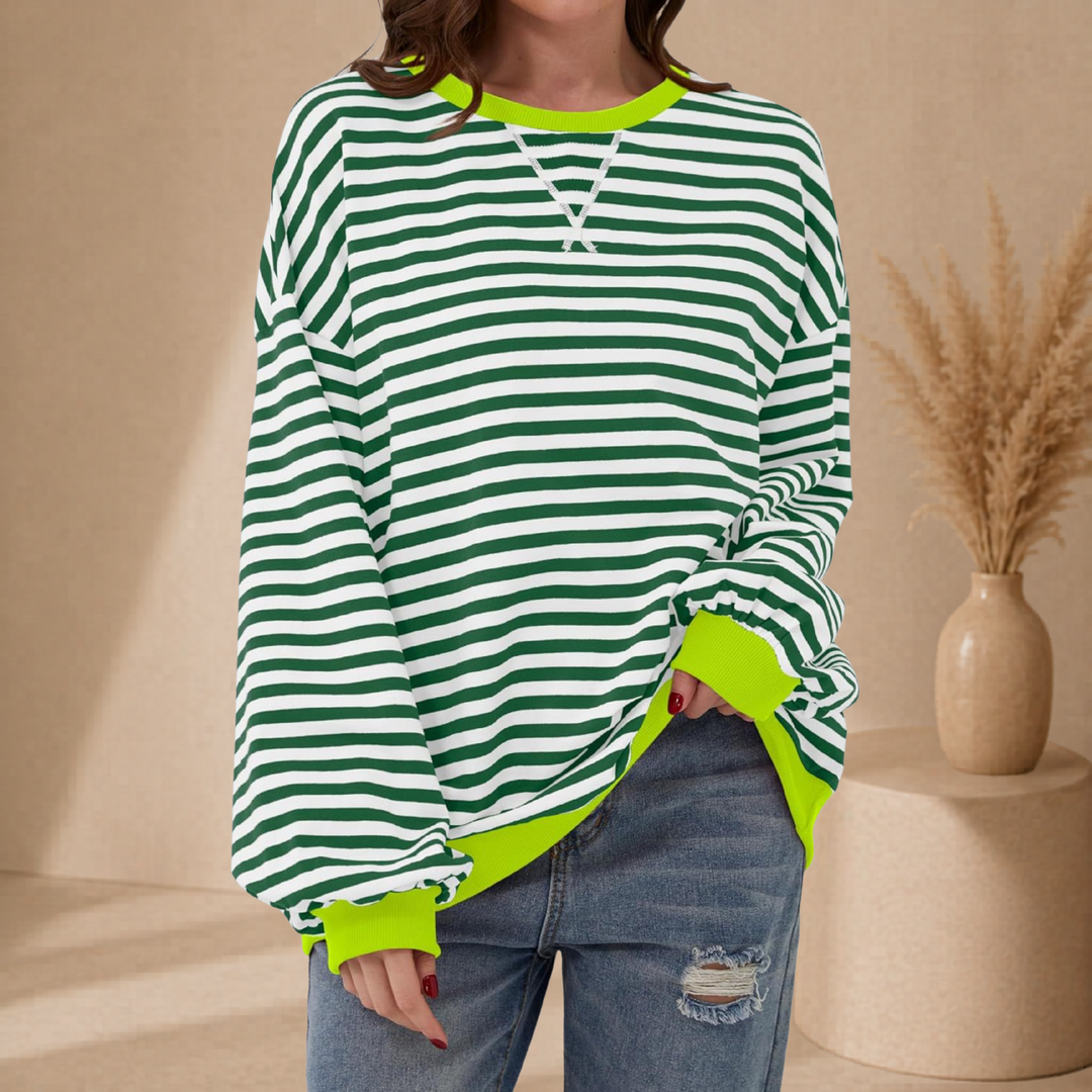 Sofie | Gestreepte Oversized Sweater