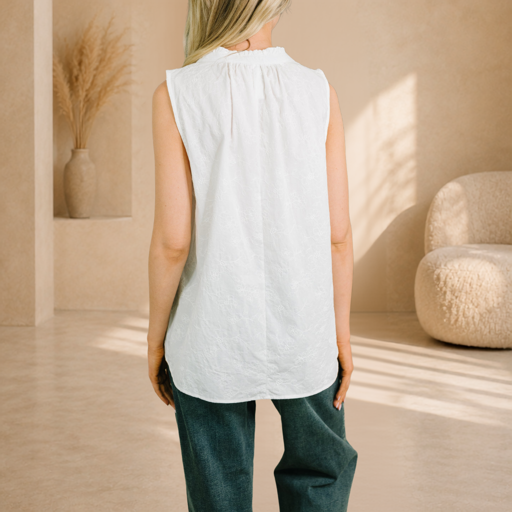 Sjoukje | Geborduurde Tank Top