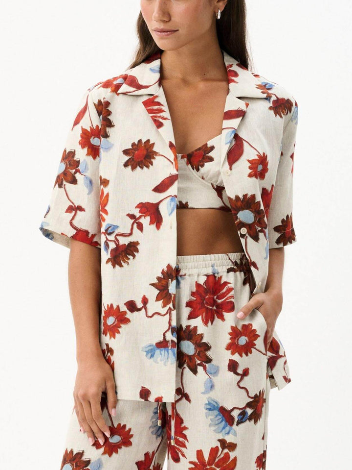 Aaisey | Blouse met Bloemenprint en Zomerse Set Look
