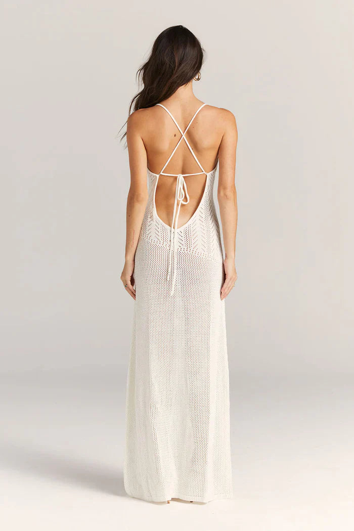 Yinthe | Gehaakte Maxi Jurk met Open Details