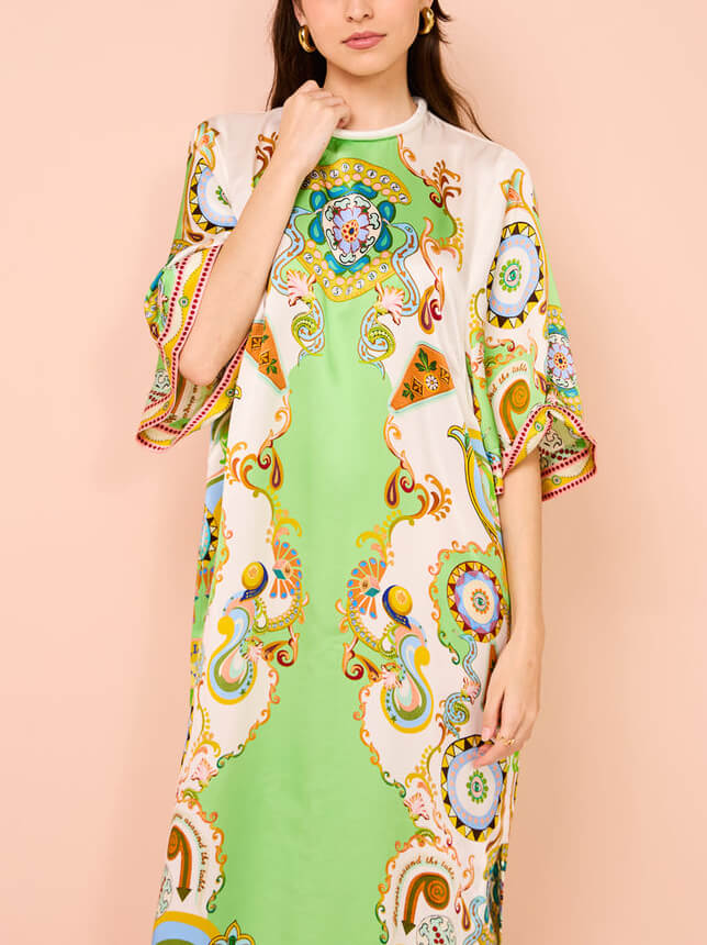 Fenne | Maxi Jurk met Paisley Print