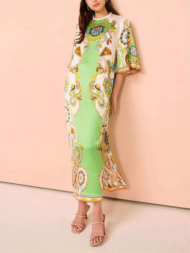 Fenne | Maxi Jurk met Paisley Print