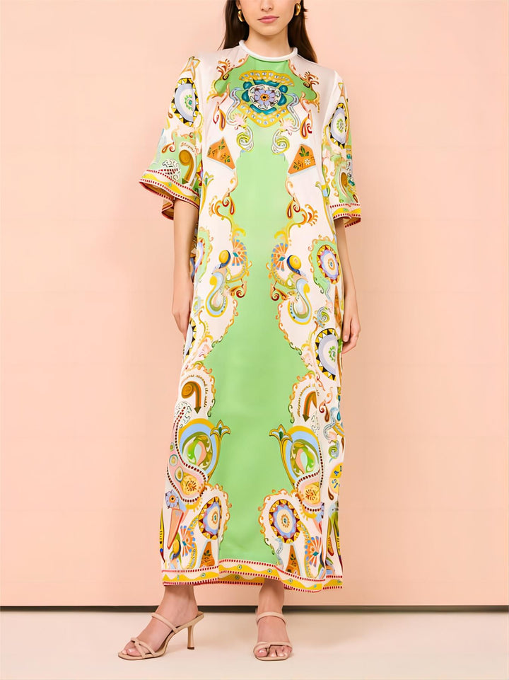 Fenne | Maxi Jurk met Paisley Print