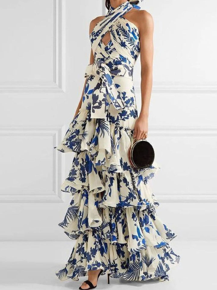 Nora | Luxe Ruffle Maxi Jurk