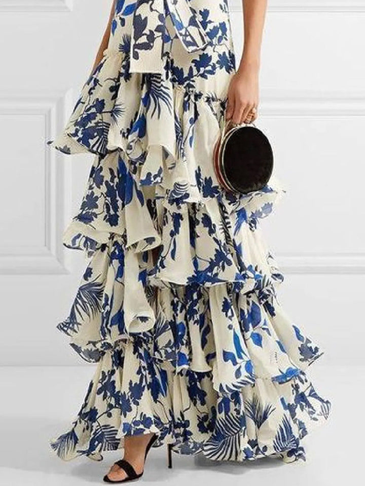 Nora | Luxe Ruffle Maxi Jurk