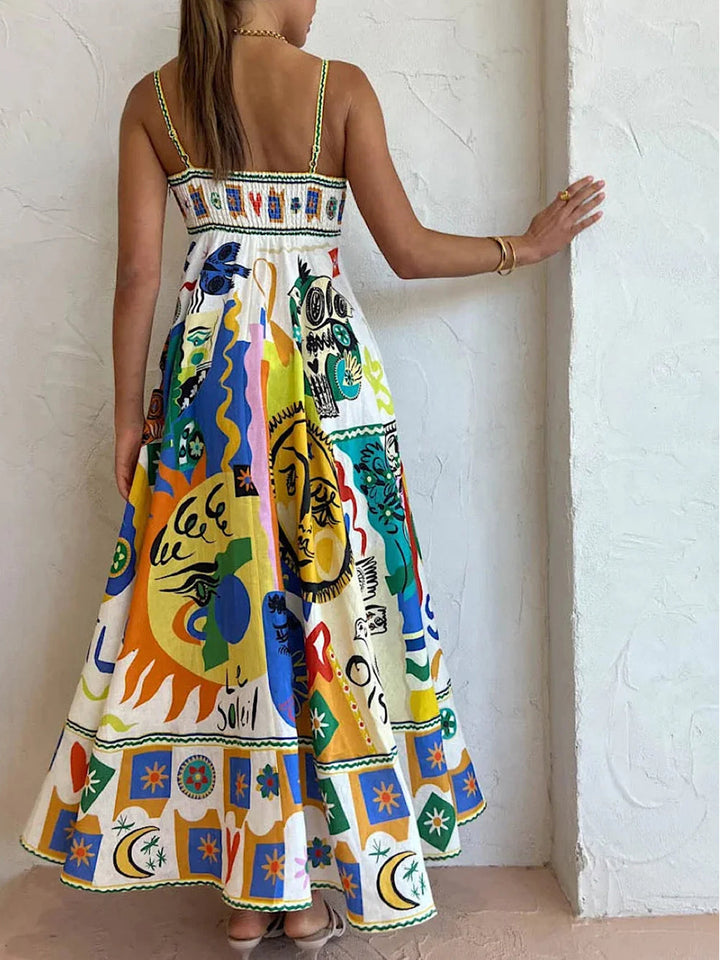 Sienna | Artistieke Maxi Jurk