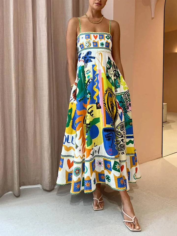 Sienna | Artistieke Maxi Jurk
