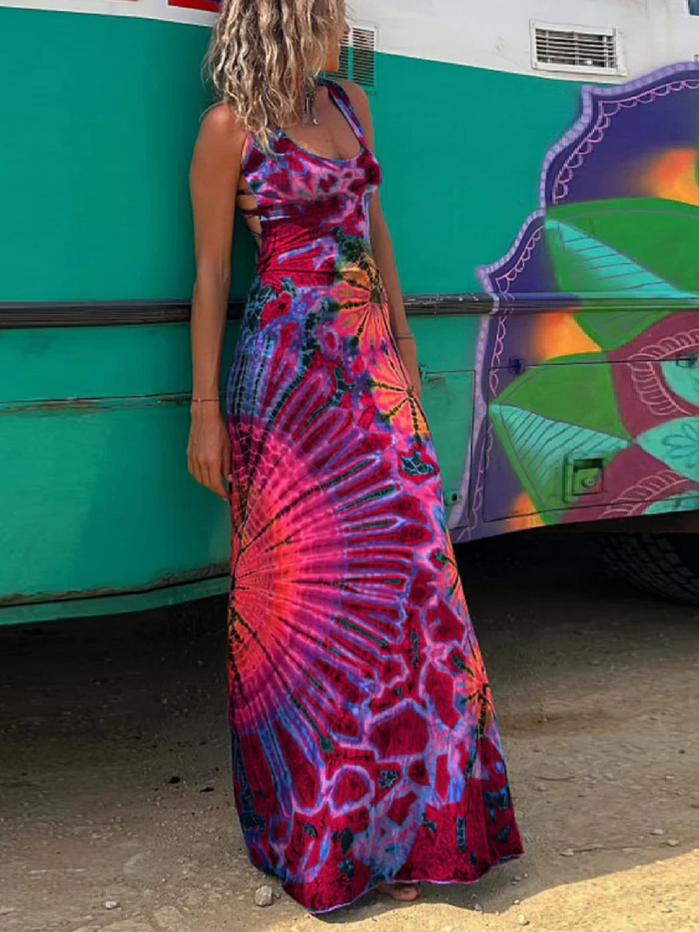 Sienna | Maxi Jurk met Open Rugdetail