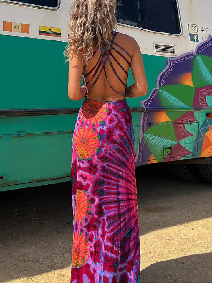 Sienna | Maxi Jurk met Open Rugdetail