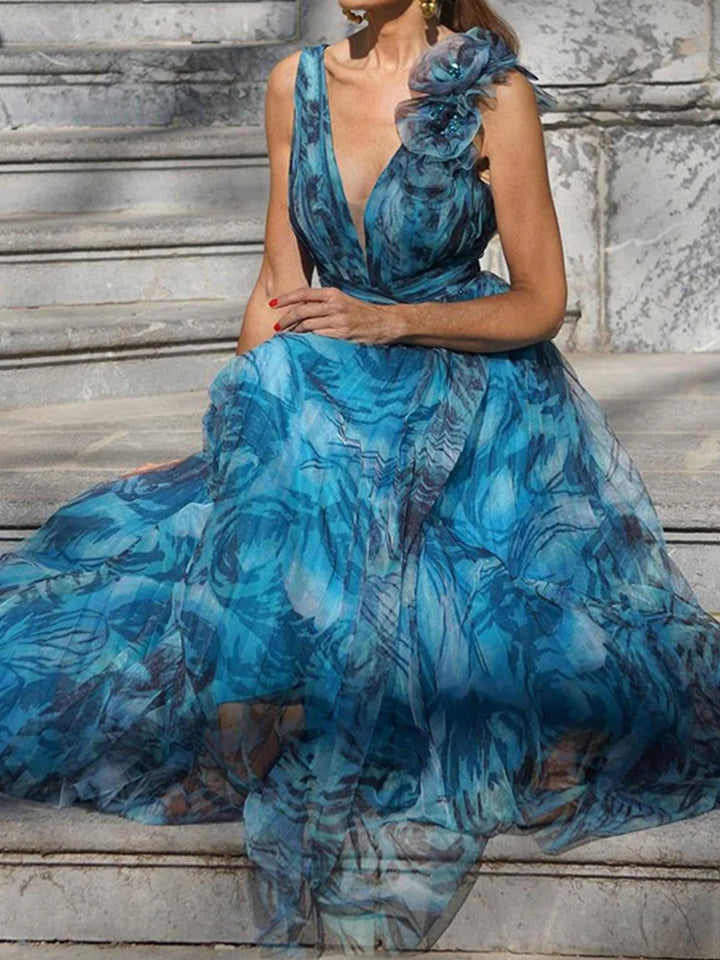 Valerie | Plissé Maxi Jurk