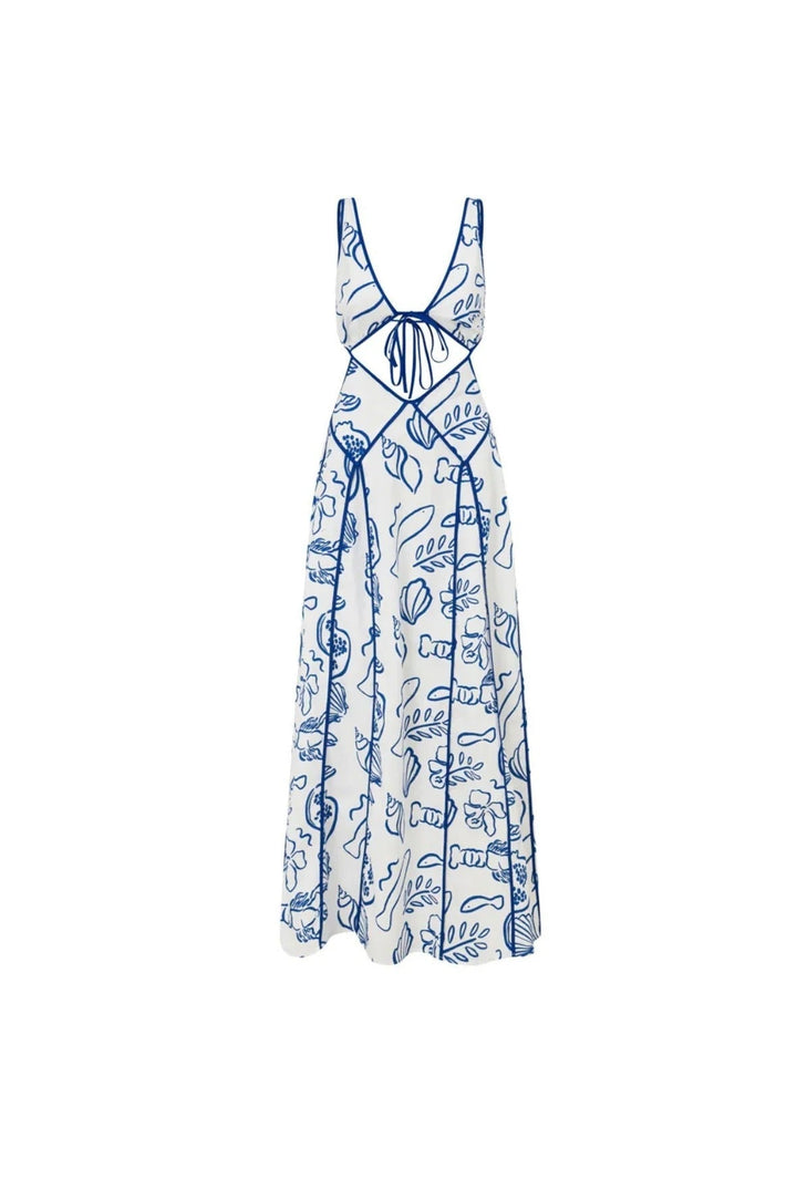 Fleurine | Maxi Jurk met Cut-Out Details