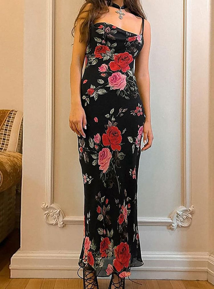 Aurora | Maxi Jurk met Romantische Bloemenprint