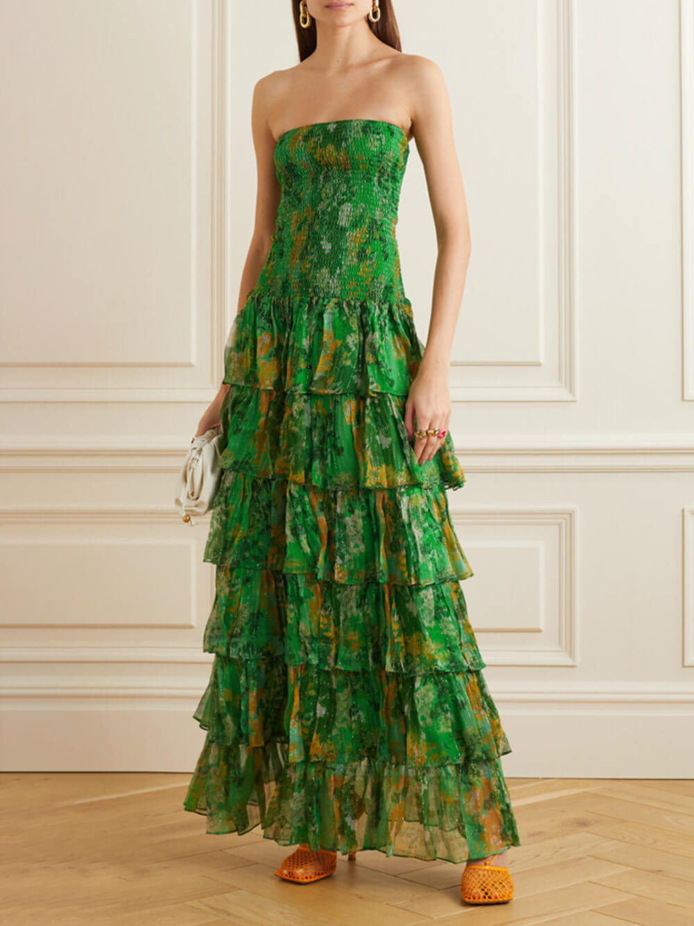 Danique | Strapless Maxi Jurk met Ruffles