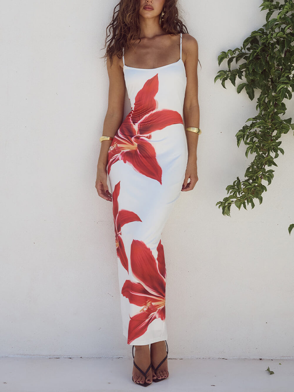 Isolde | Maxi Jurk met Statement Bloemenprint