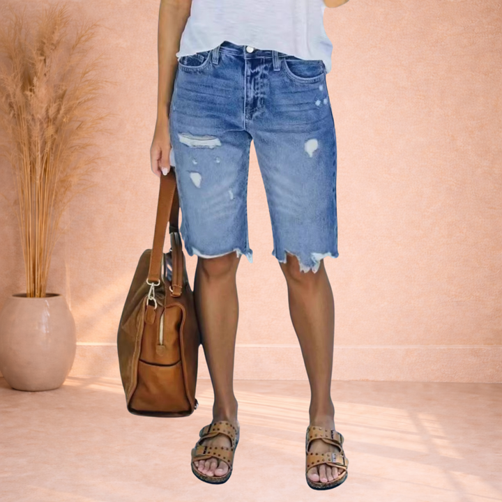 Zaylin | Stoere Denim Bermuda Short