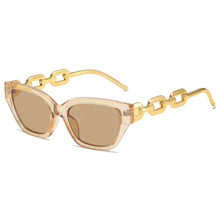Amalia | Luxe Cat-Eye Zonnebril met Kettingdetail