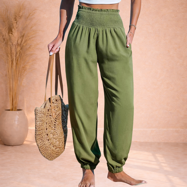 Sorelle | Luchtige High Waist Broek