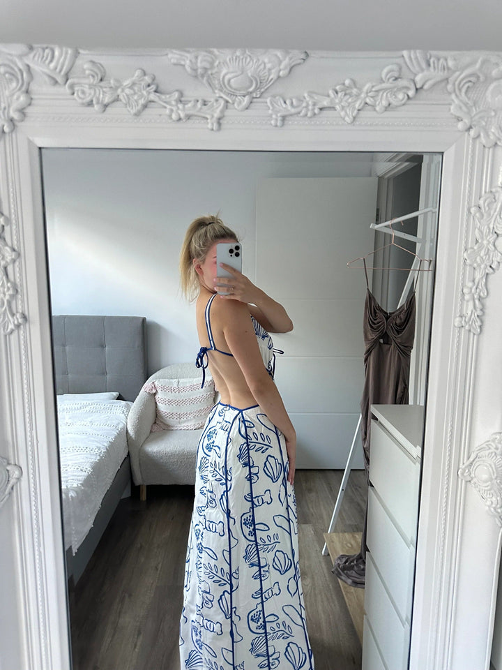 Fleurine | Maxi Jurk met Cut-Out Details