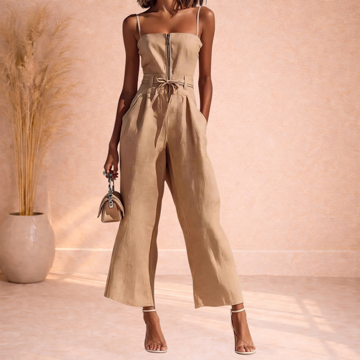 Avery | Jumpsuit met Rits en Taillelint