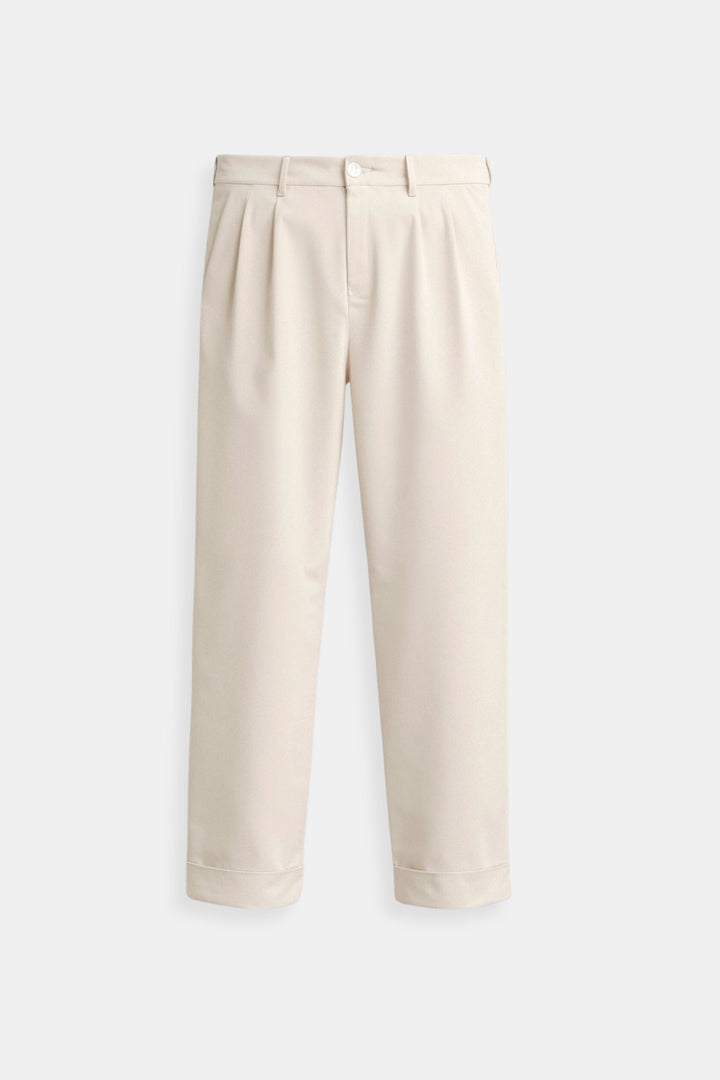 Chloé | Cropped Pantalon met Omslag Pijpen