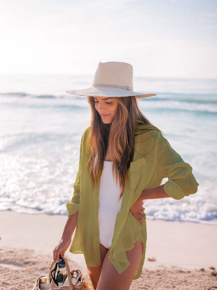 Aisha | Luchtige Strand Blouse met Strikdetail