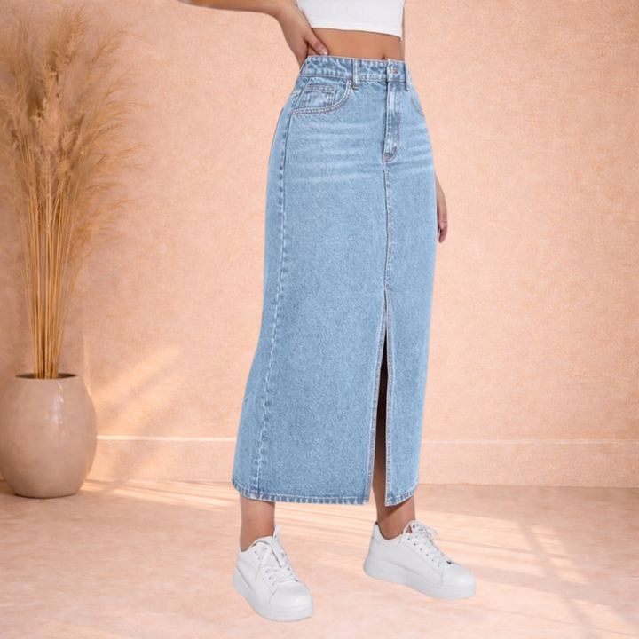 Léonie | Denim Midi Rok