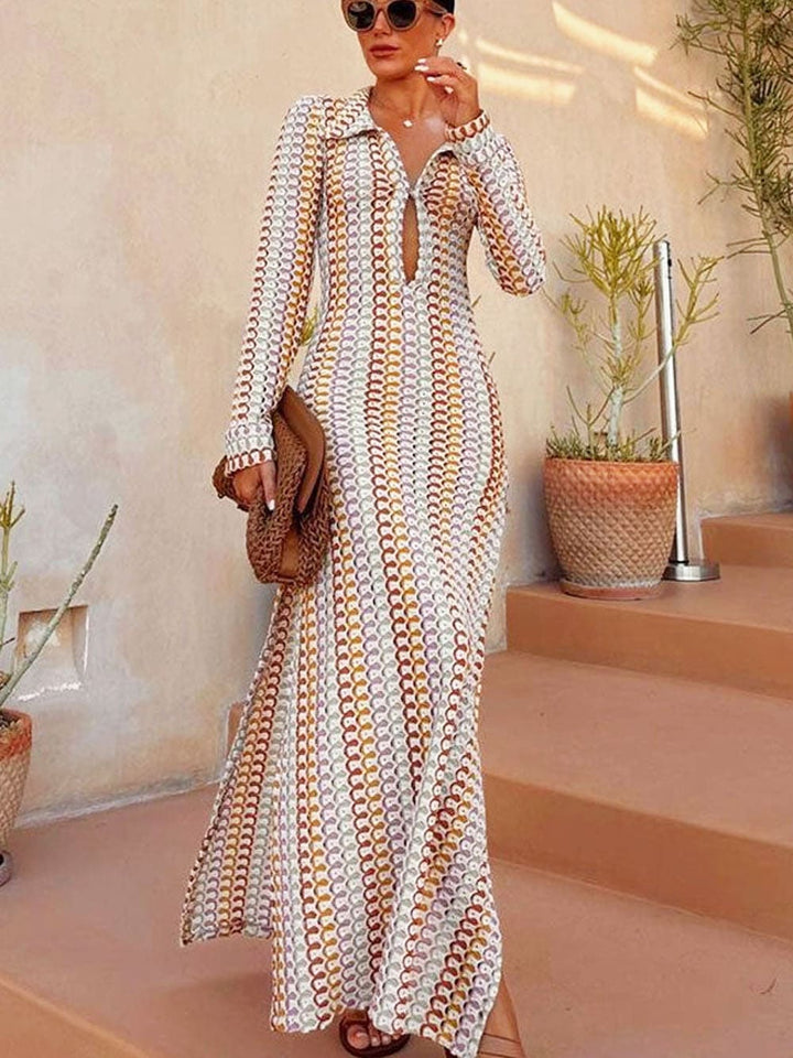 Jade | Maxi Jurk met Cut-out Detail