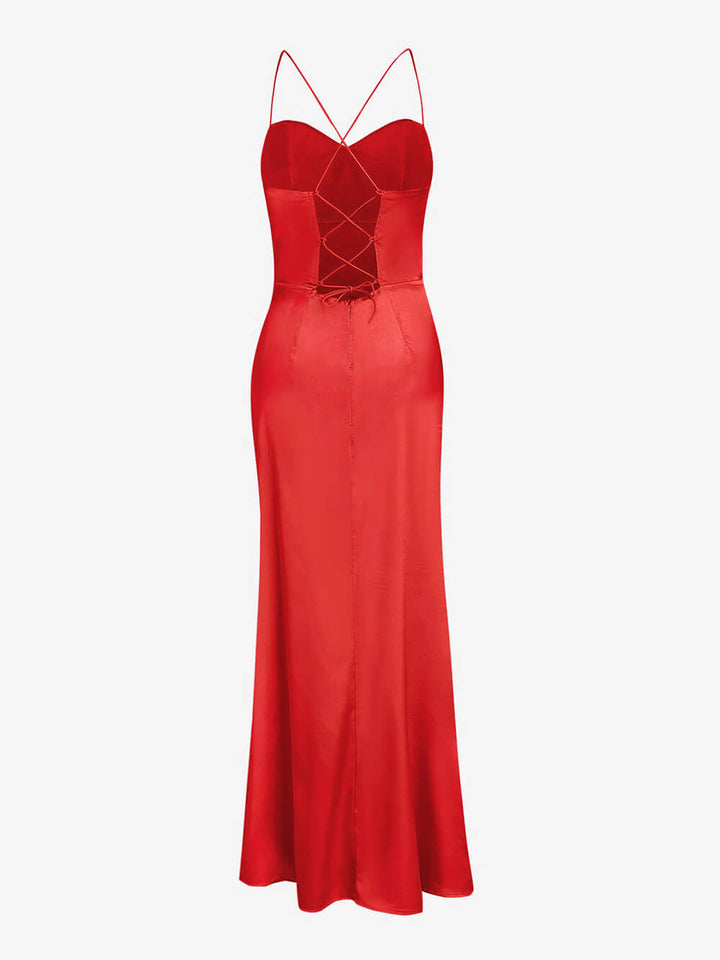 Vivienne | Corset Maxi Jurk met Split