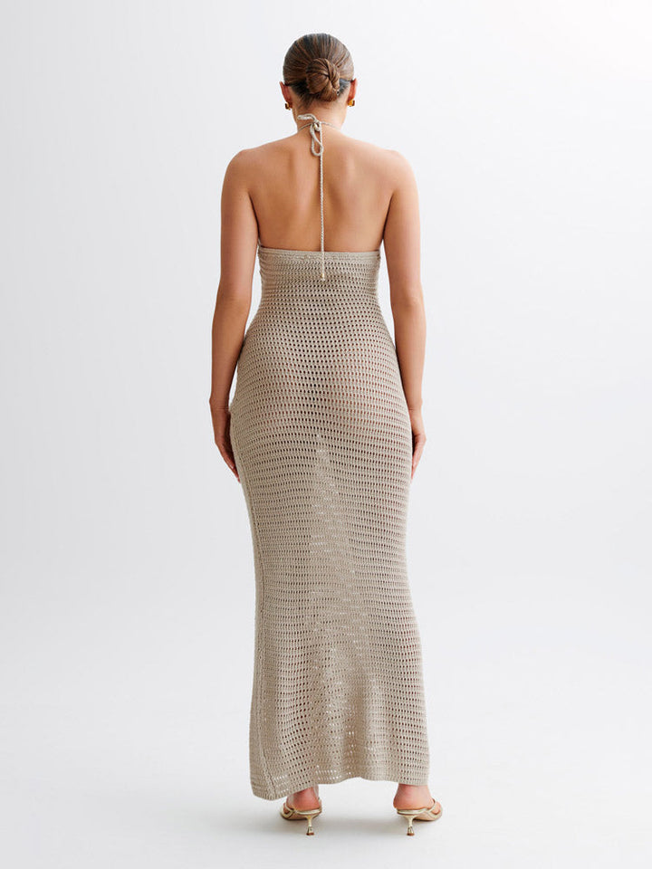 Lotte | Gehaakte Maxi Jurk met Bloemdetails