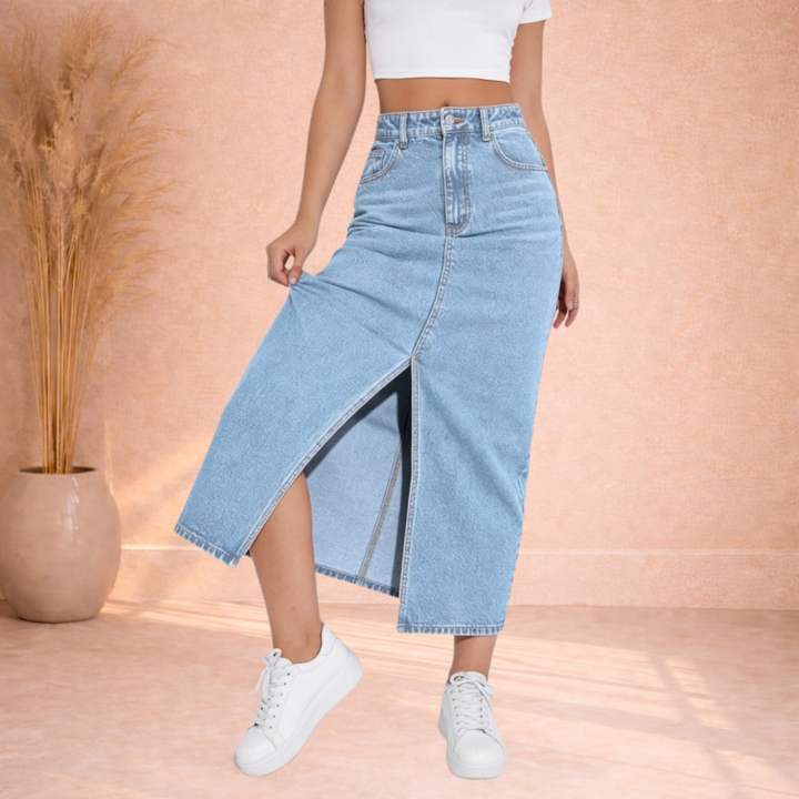 Léonie | Denim Midi Rok