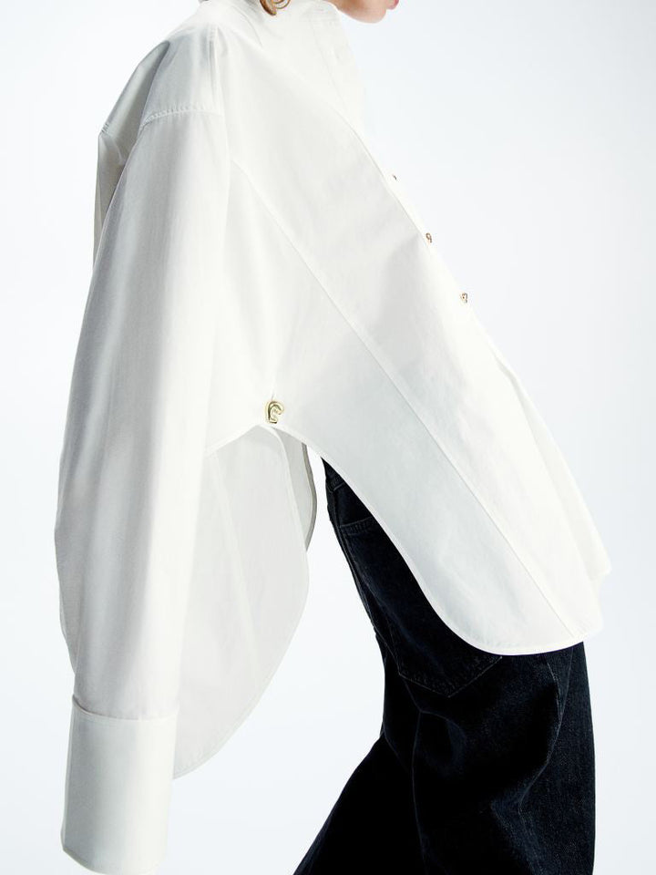 Feline | Blouse met Minimalistisch Design en Oversized Fit
