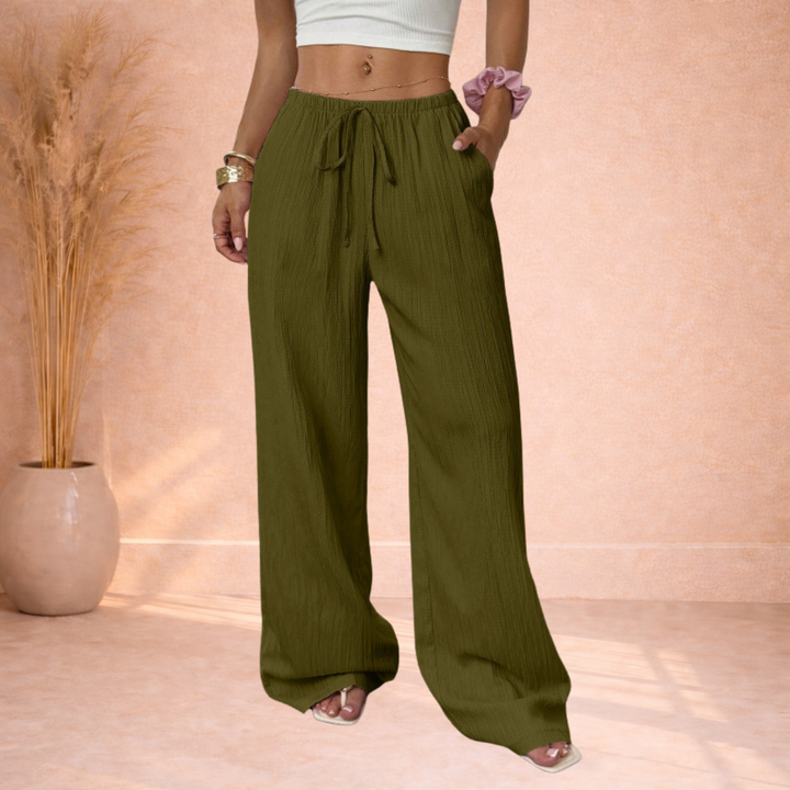 Taylor | Luchtige Broek met Elastische Taille