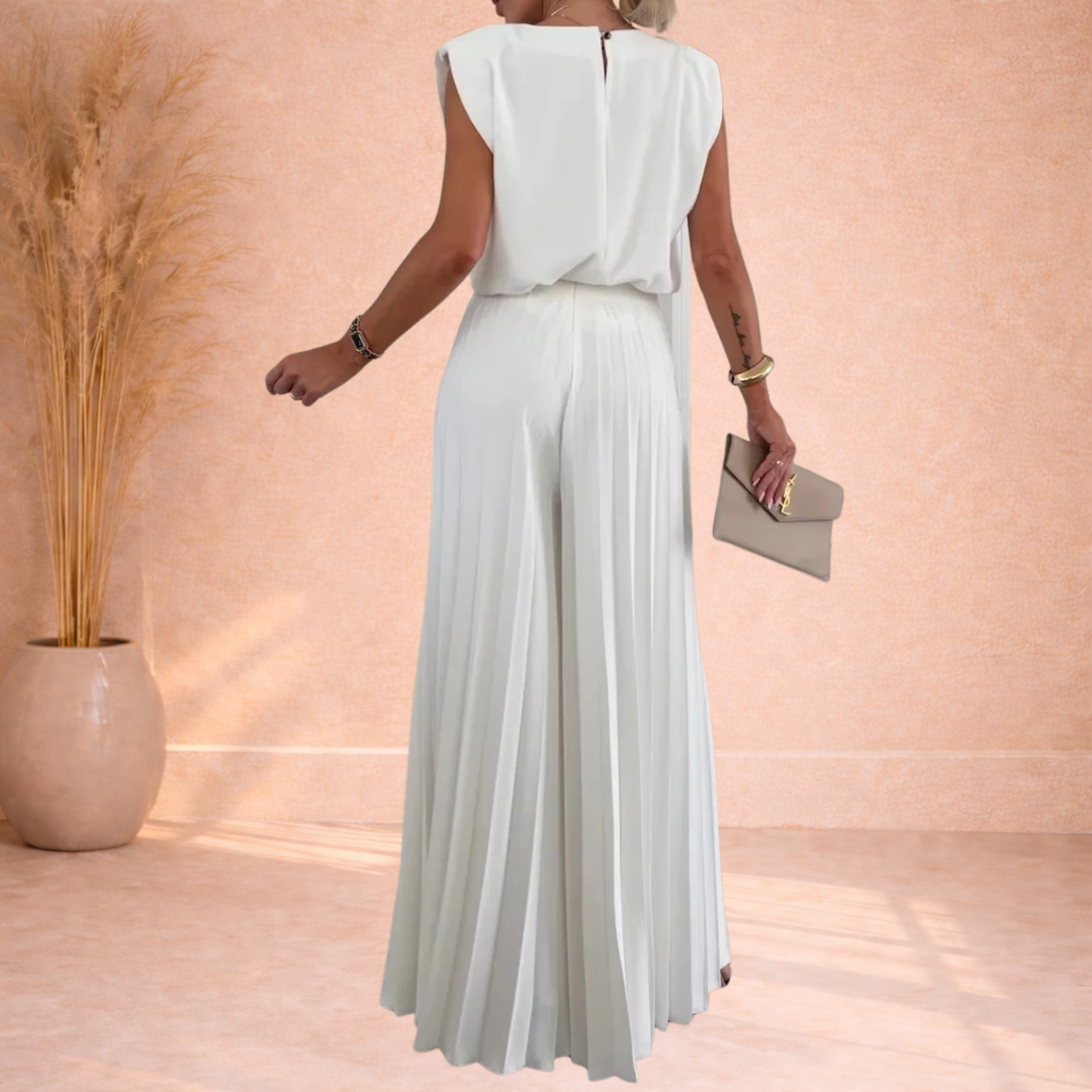 Avery | Set met Plooirok en Mouwloze Top