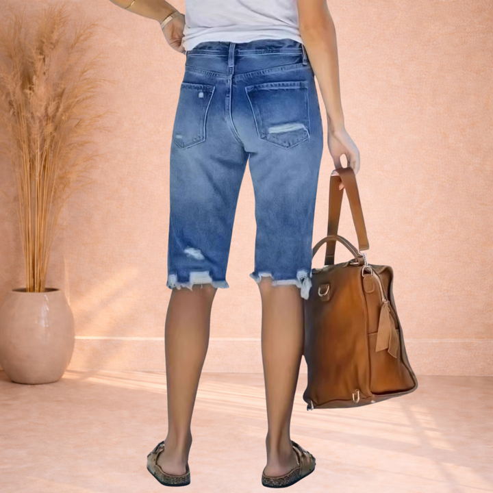 Zaylin | Stoere Denim Bermuda Short