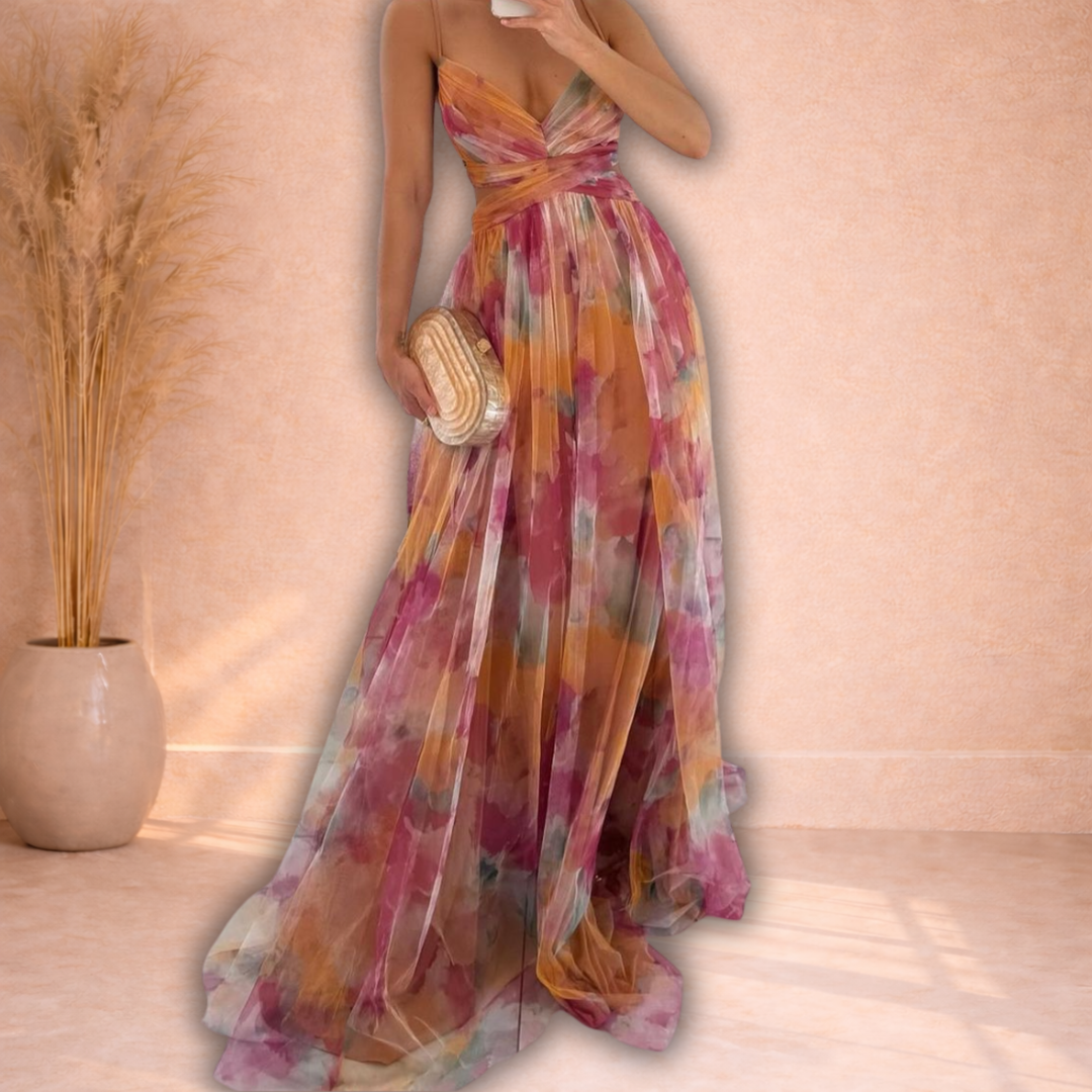 Amélie | Elegante Flow Maxi Jurk