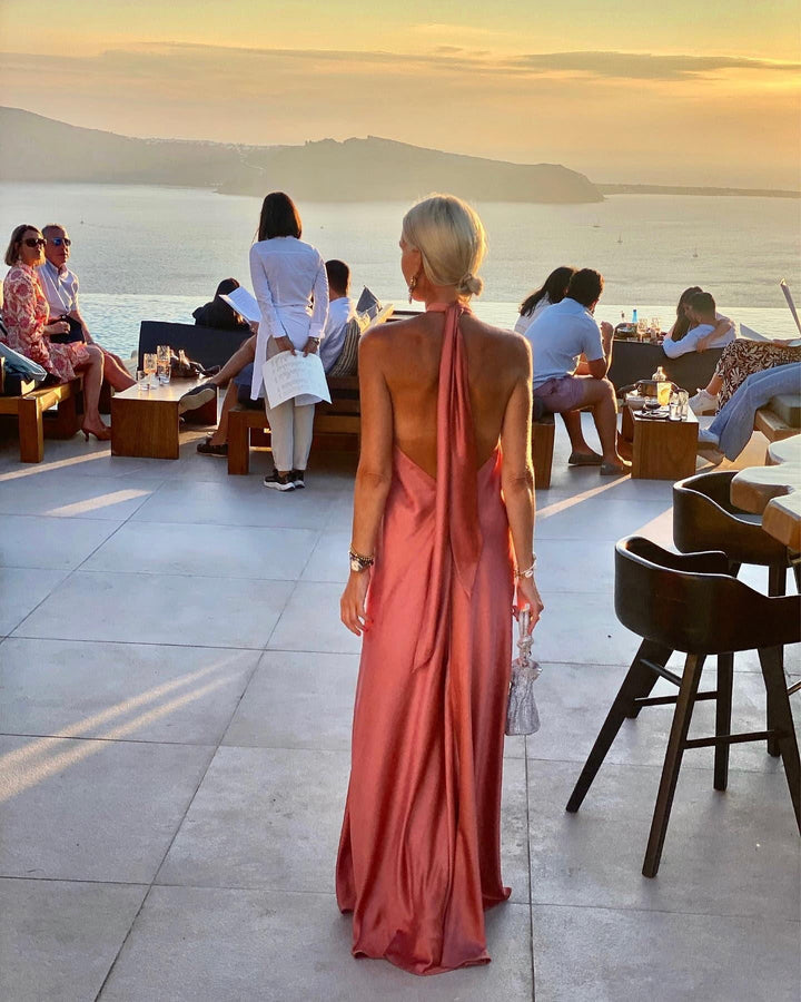 Serena | Halter Maxi Jurk