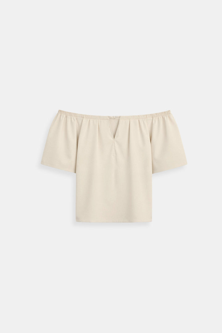Maria | Off Shoulder Top met Pofmouwen