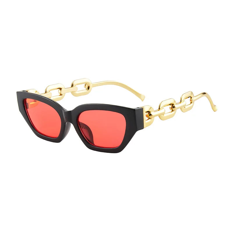 Amalia | Luxe Cat-Eye Zonnebril met Kettingdetail