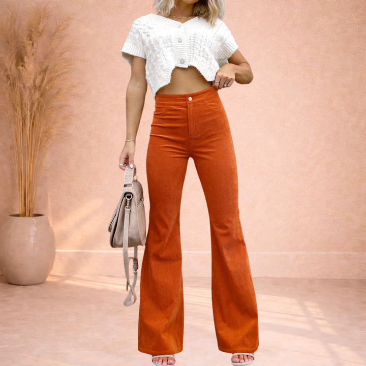 Zalina | High Waist Flare Broek