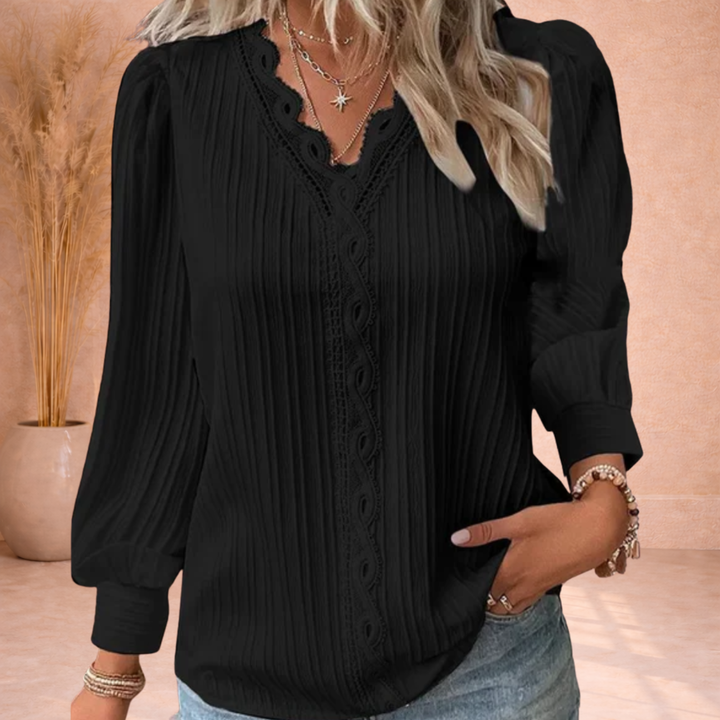 Liora | Elegante Plissé Blouse