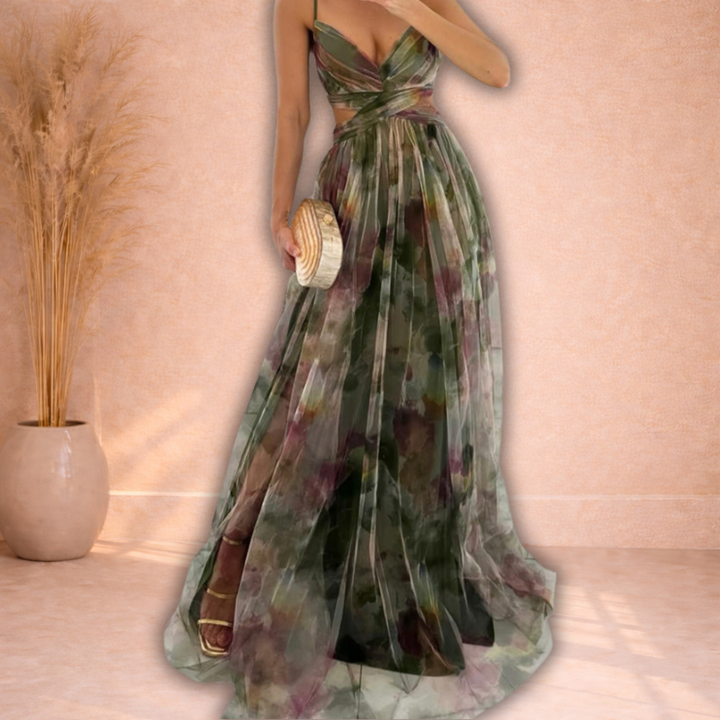 Amélie | Elegante Flow Maxi Jurk