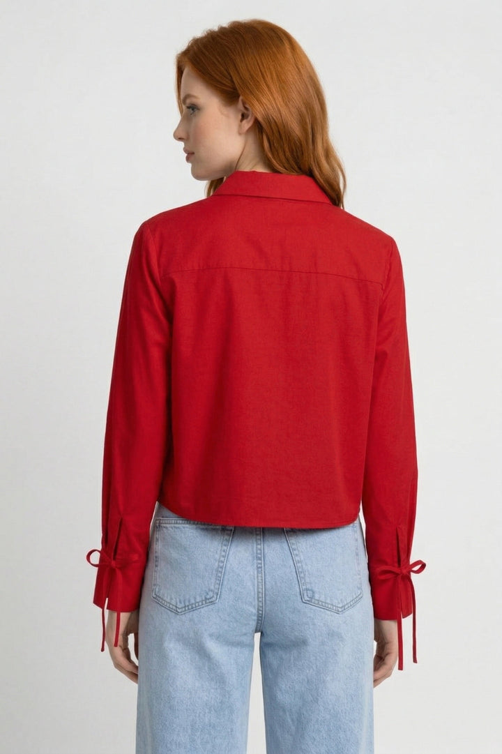 Aylin | Blouse met Chinese Knoopsluiting